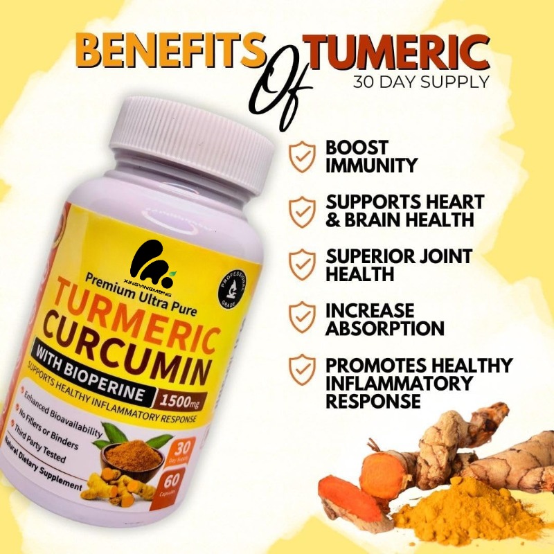 Turmeric Curcumin Capsule - Kurkuma Curcumin und Bioperine Ingwer Nahrungsergänzungsmittel