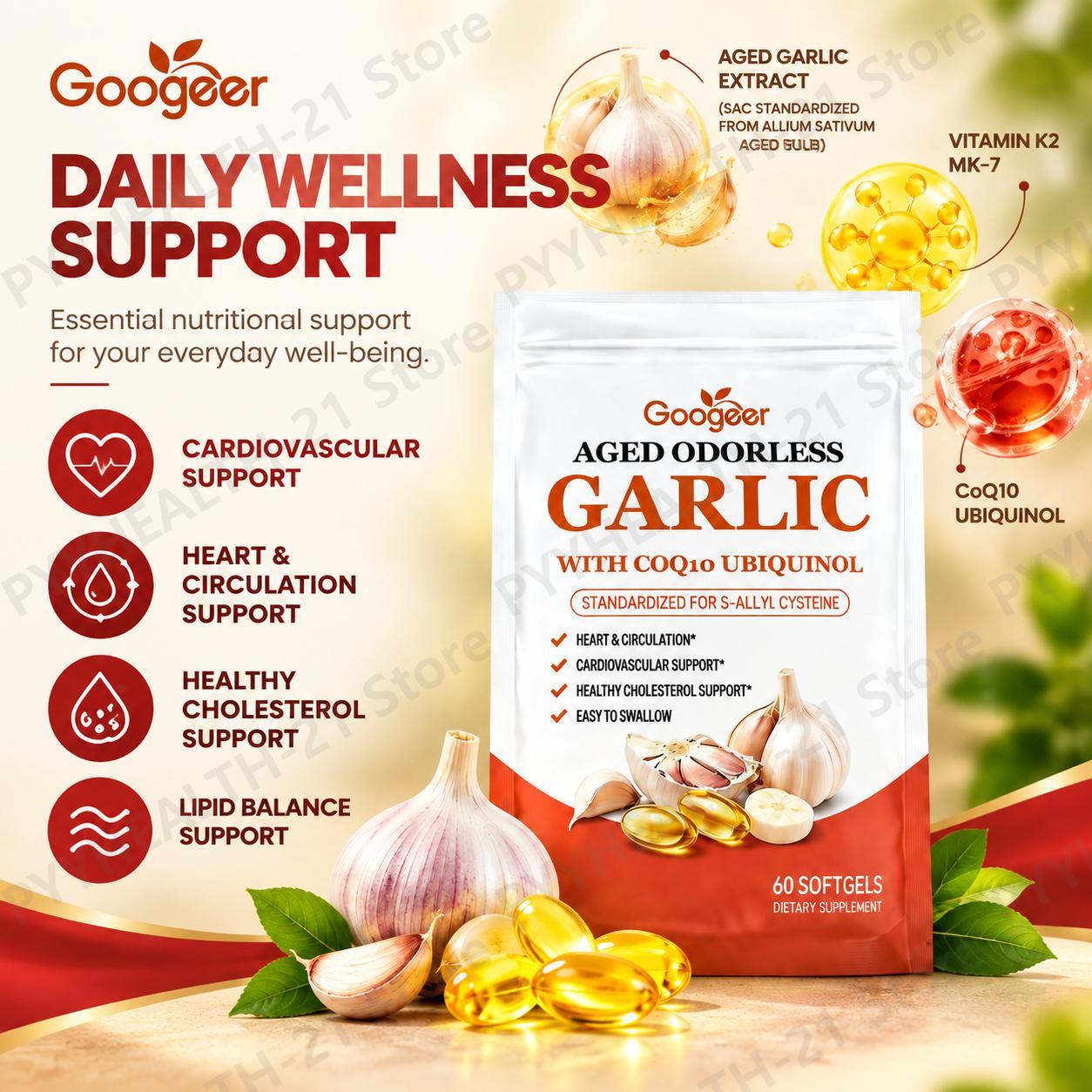 Geruchslose Knoblauch-Weichkap – Coq10 Ubiquinol Softgel Bewertung und Preis