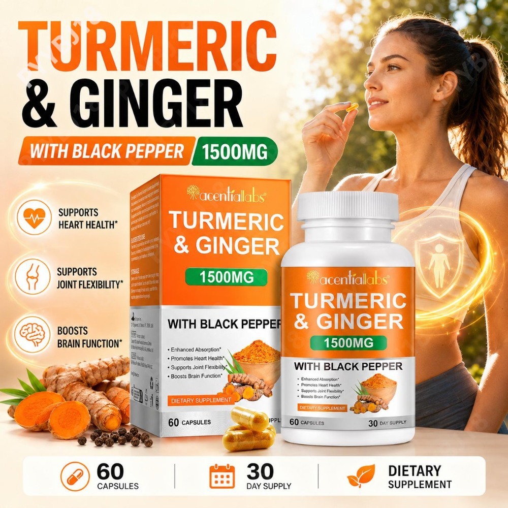 Kurkuma- und Ingwerkapseln mit – Turmeric Curcumin Capsule Bewertung und Preis